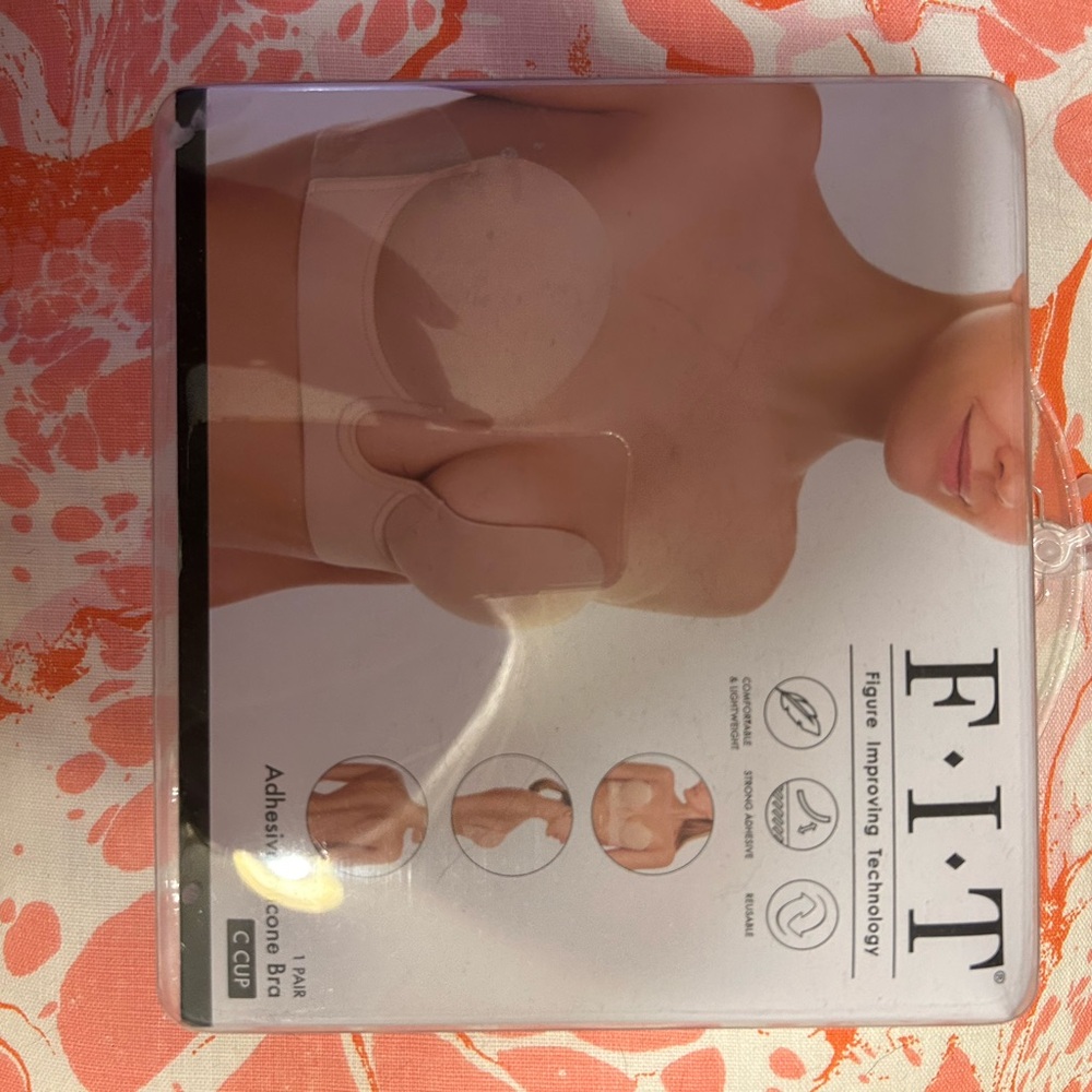 Nude Adhesive Strapless Push-Up Bra C Cup
